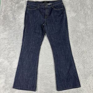 Calvin Klein Women's Flare Fit Jeans 12 Dark Wash High Rise Dark Wash